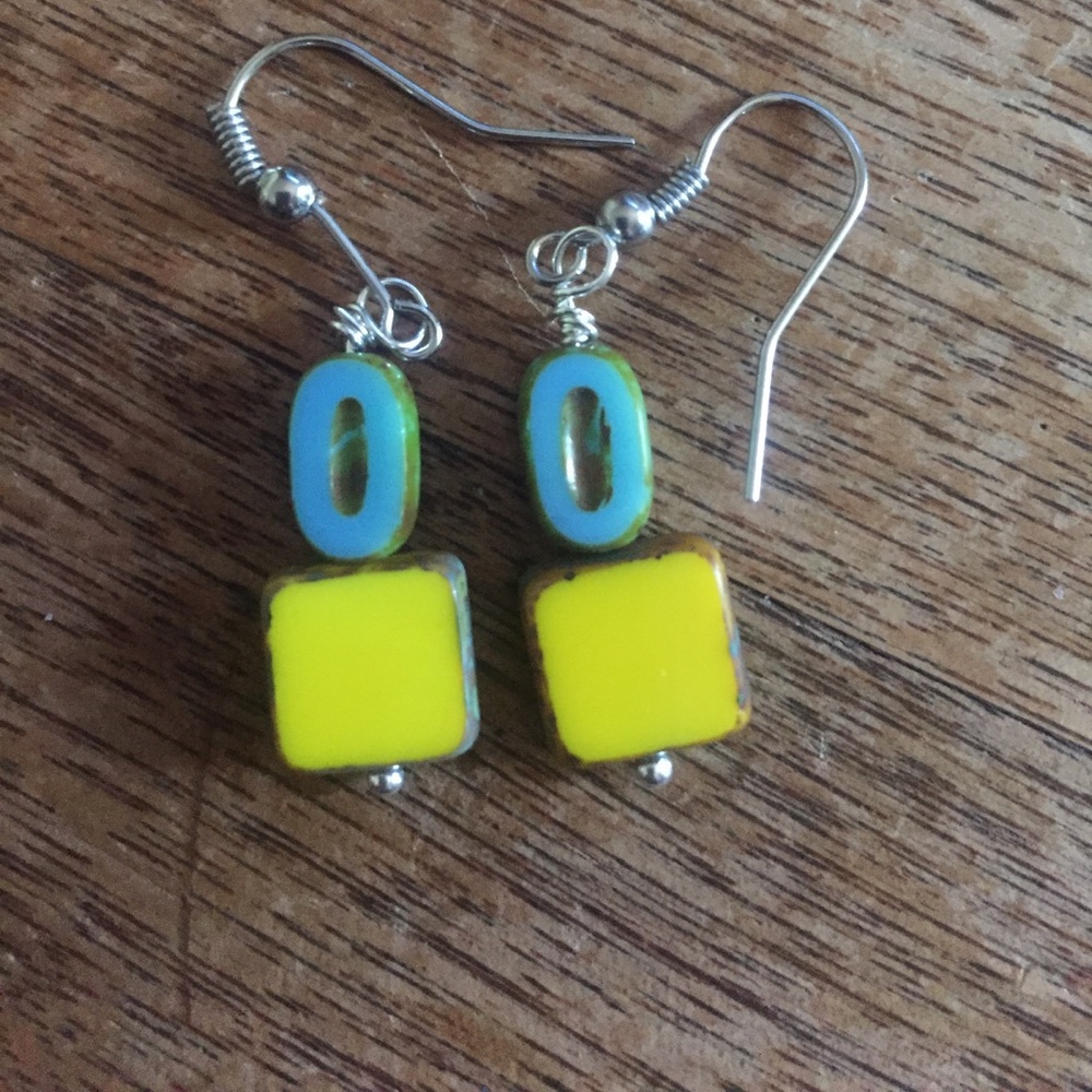 Czechoslovakia Bead Earrings